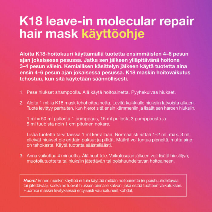 K18 Hair | Leave-in Molecular Repair Mask 50 ml