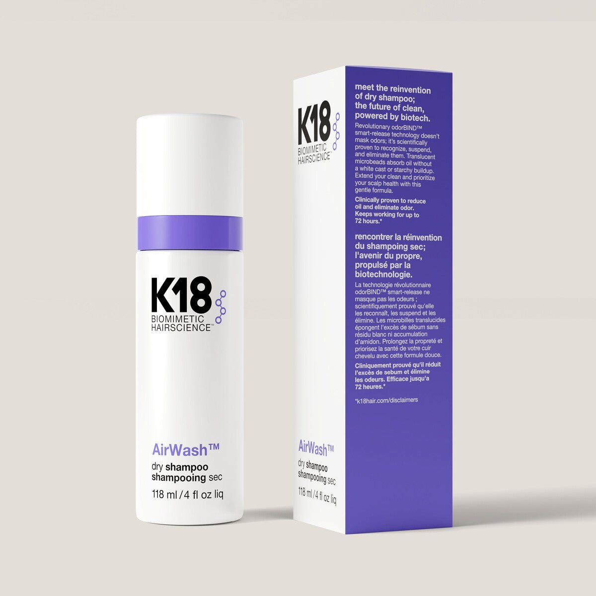 K18 Hair | AirWash Dry Shampoo 118ml